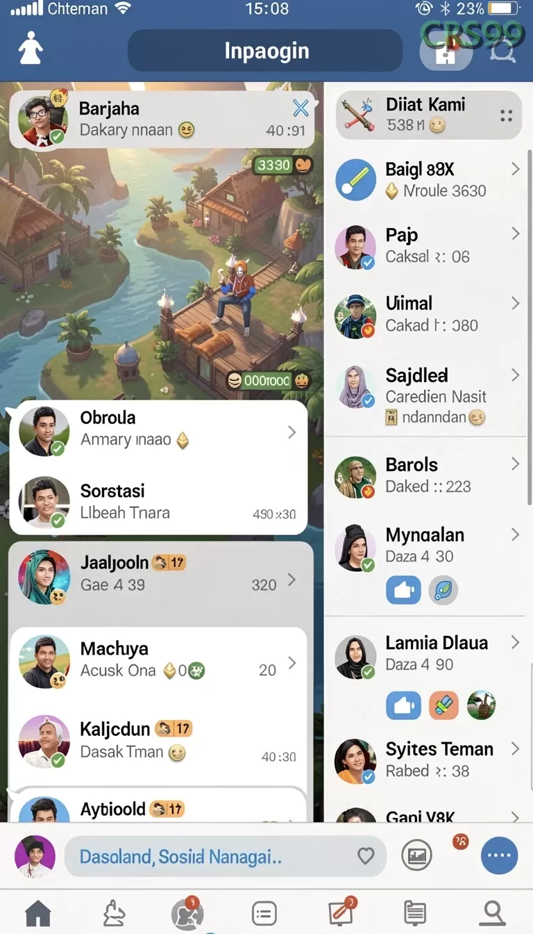 Cuplikan layar DEWAGARUDA — aktivitas